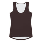 Chocolate Brown Fitted Tank Top