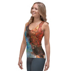 Aura Splash Fitted Tank Top