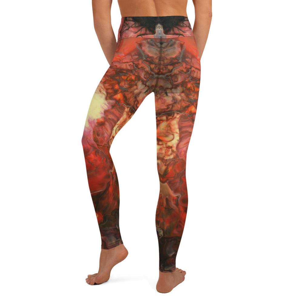 Aura Splash Fire  Lounging Leggings