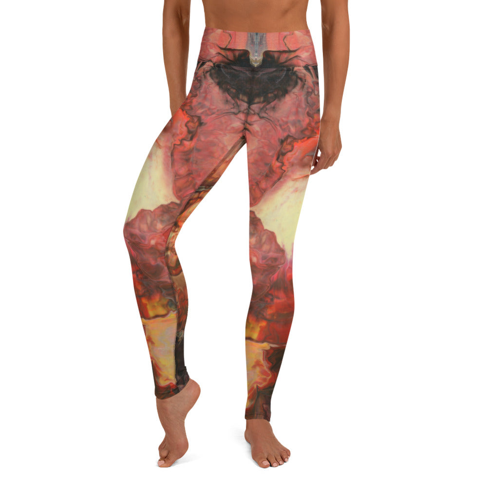 Aura Splash Fire  Lounging Leggings