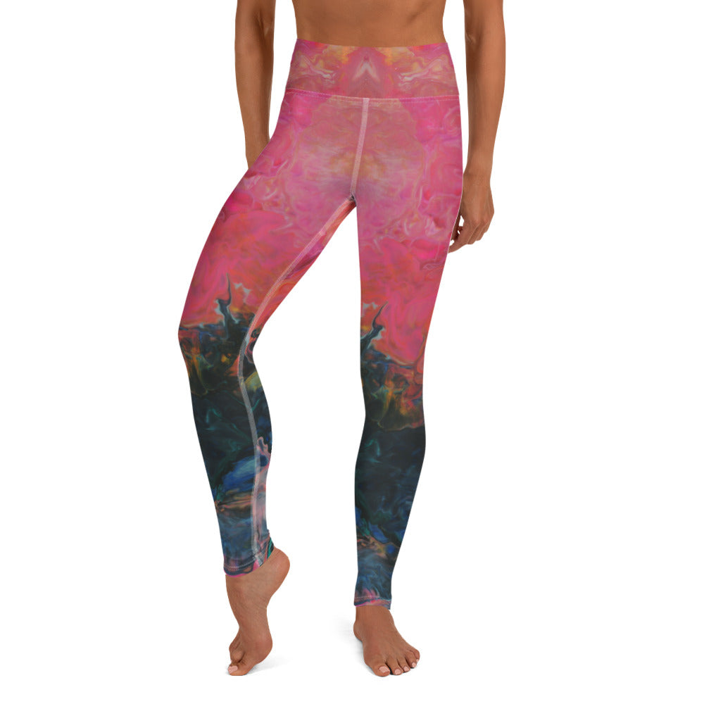 Feel the Borboleta Pink  Lounging Leggings