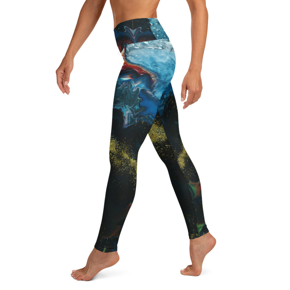 Gold Stream Lounging Leggings