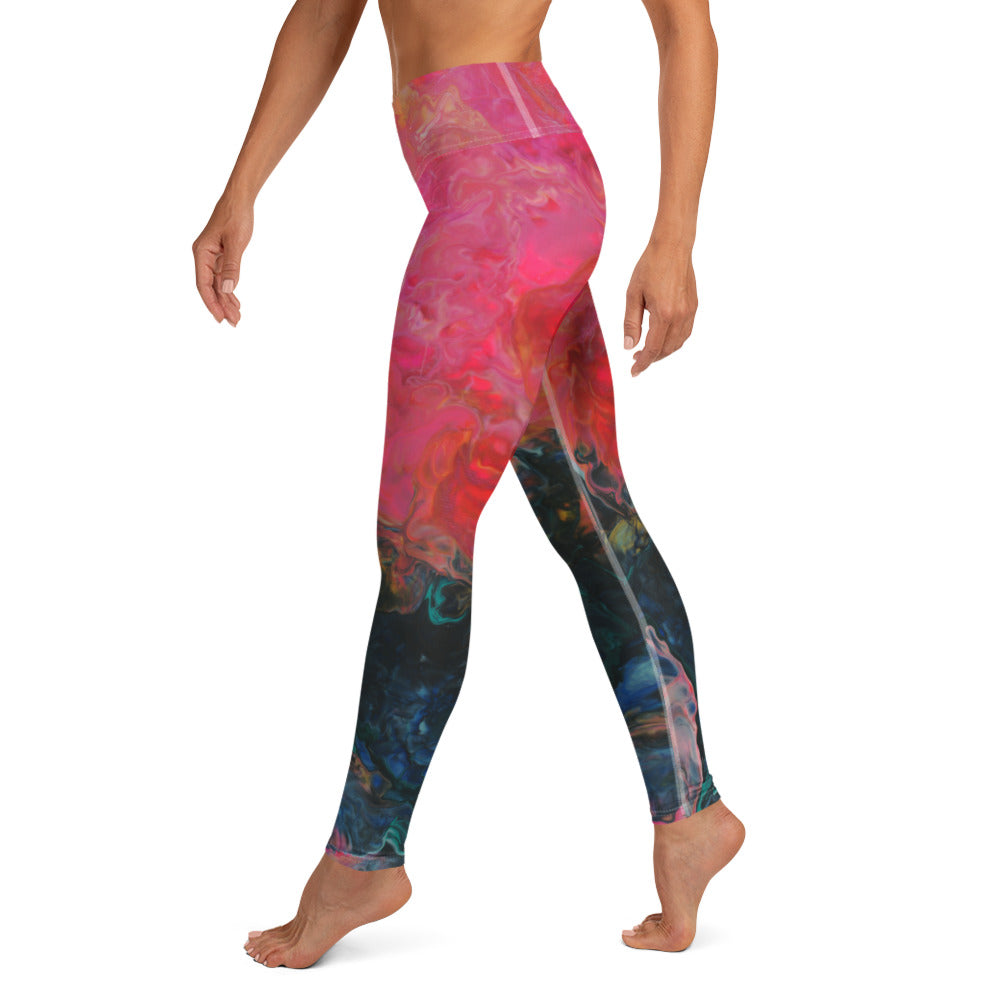 Feel the Borboleta Pink  Lounging Leggings