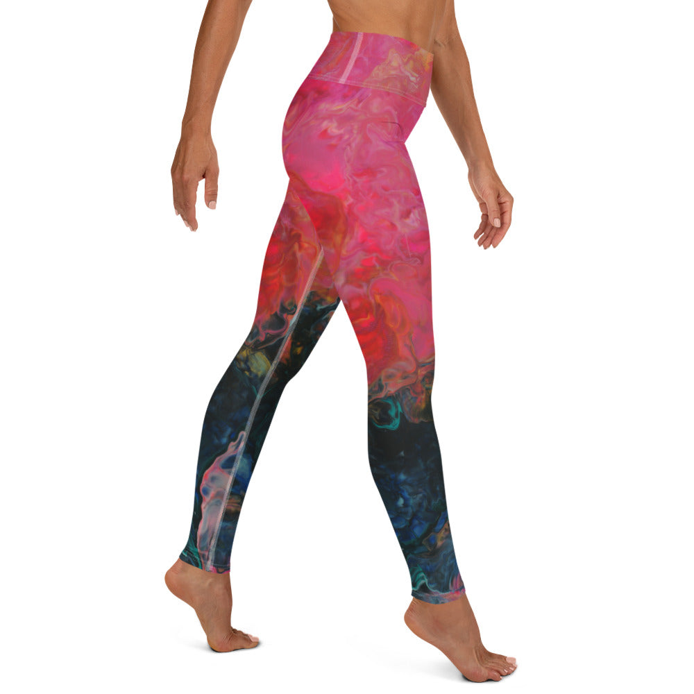 Feel the Borboleta Pink  Lounging Leggings