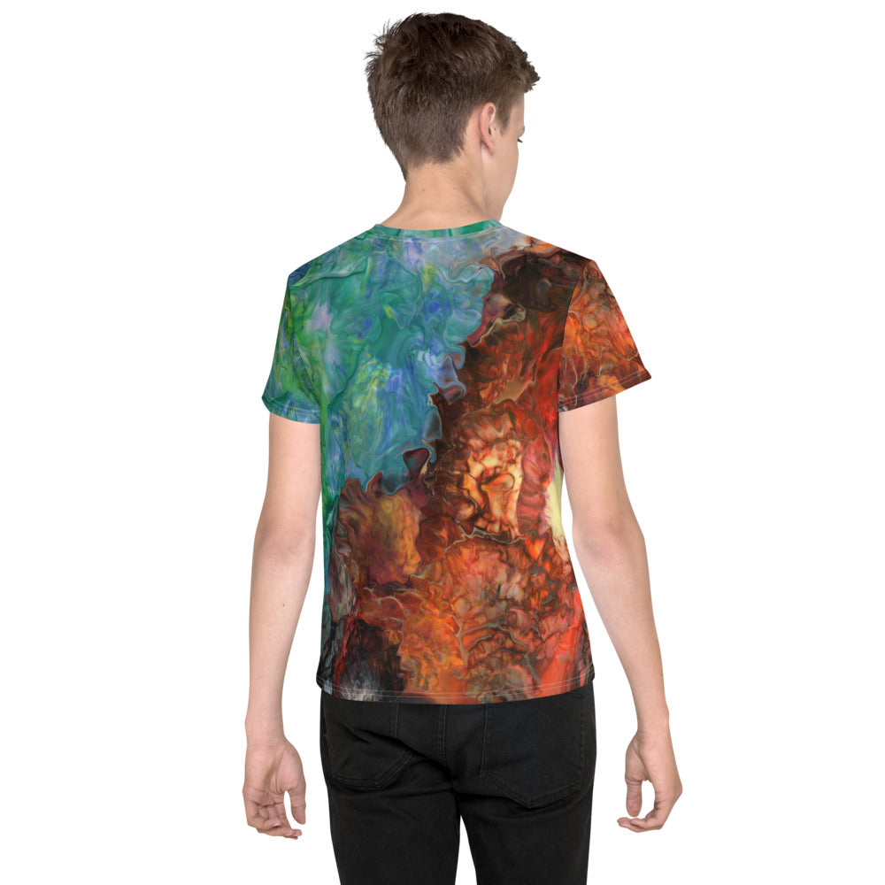 Aura Splash Youth Crew Neck T-Shirt