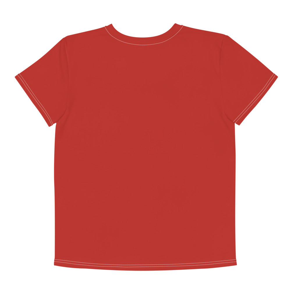 Cherry Red Youth Crew Neck T-Shirt