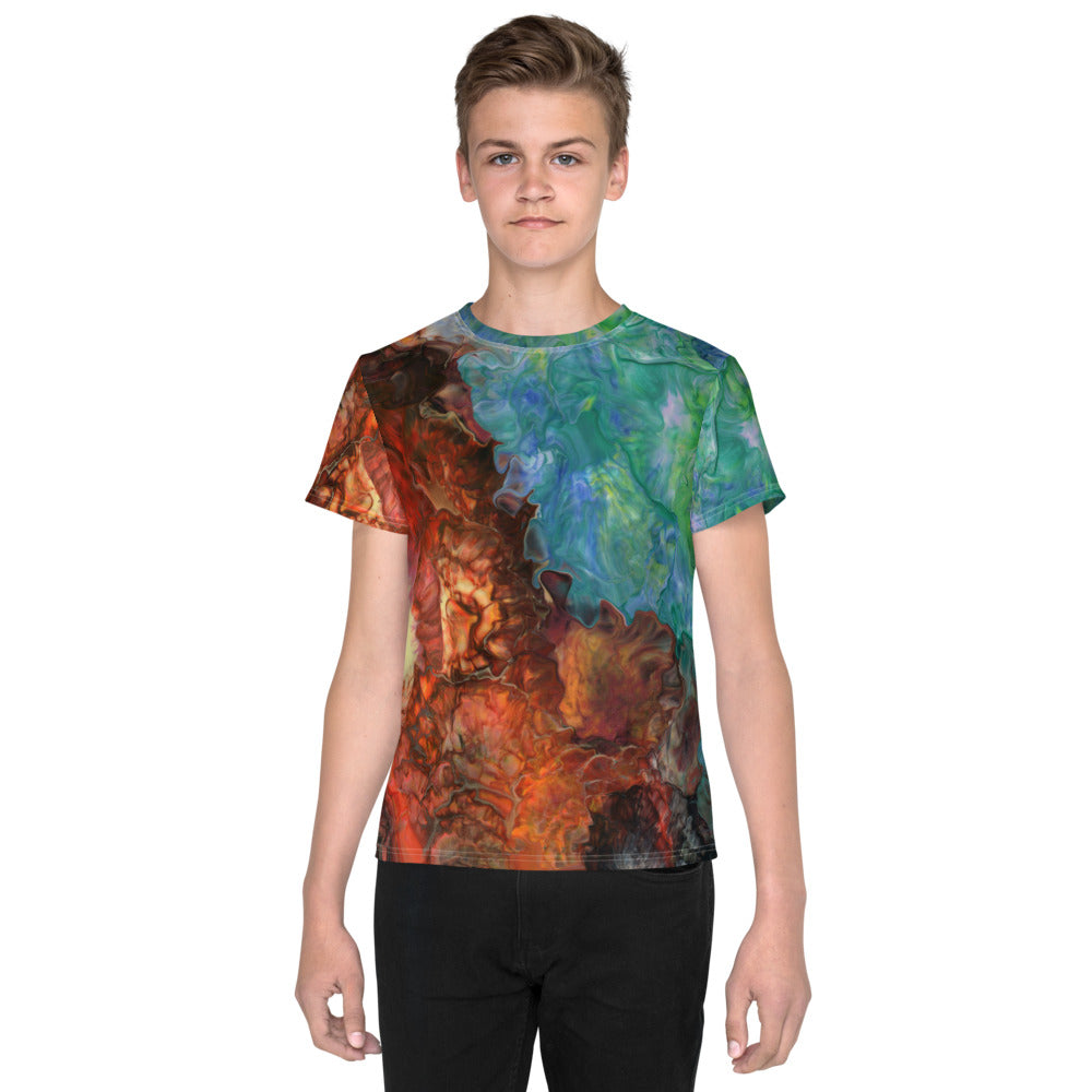 Aura Splash Youth Crew Neck T-Shirt
