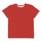 Cherry Red Youth Crew Neck T-Shirt