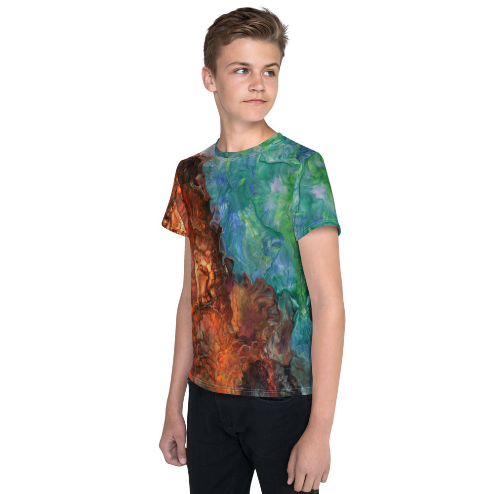 Aura Splash Youth Crew Neck T-Shirt
