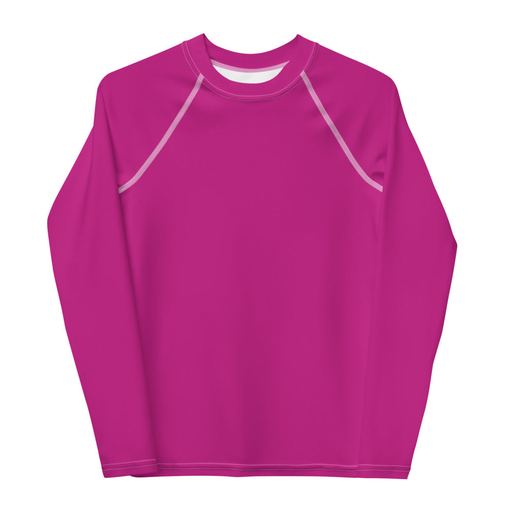 Fabulous Fuchsia Youth Rash Guard