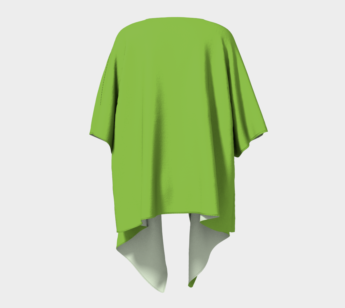 Green Grass Draped Kimono