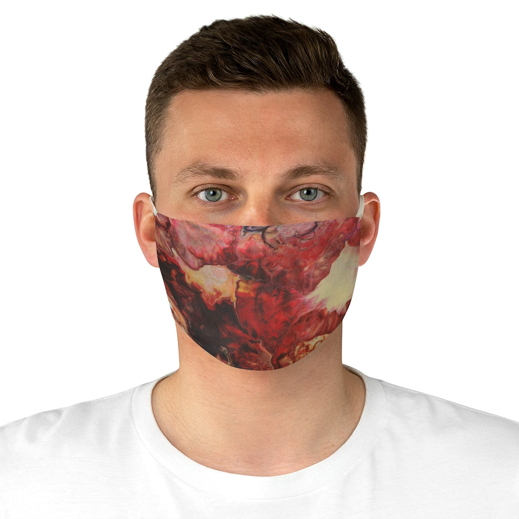 Aura Splash Fire Fabric Face Mask