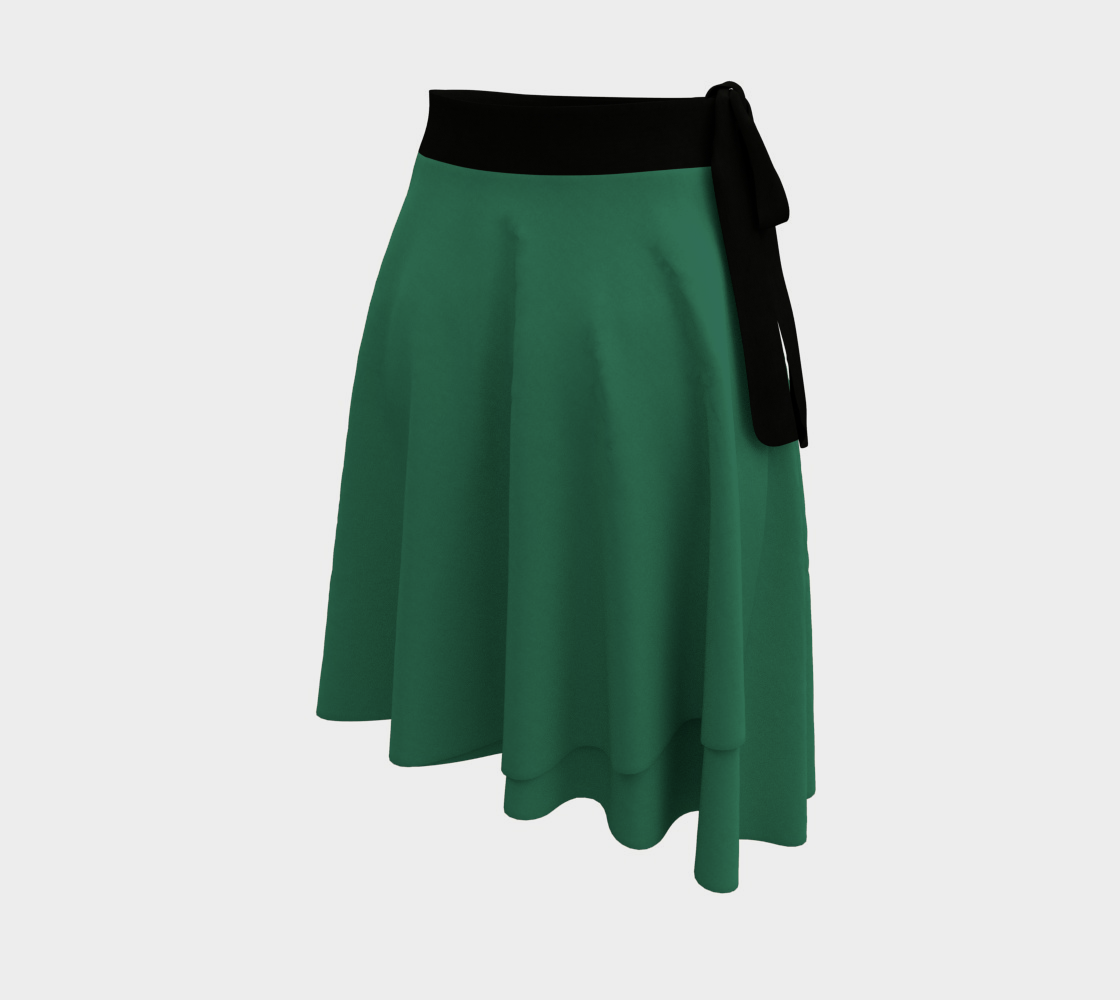 Bright Green Wrap Skirt