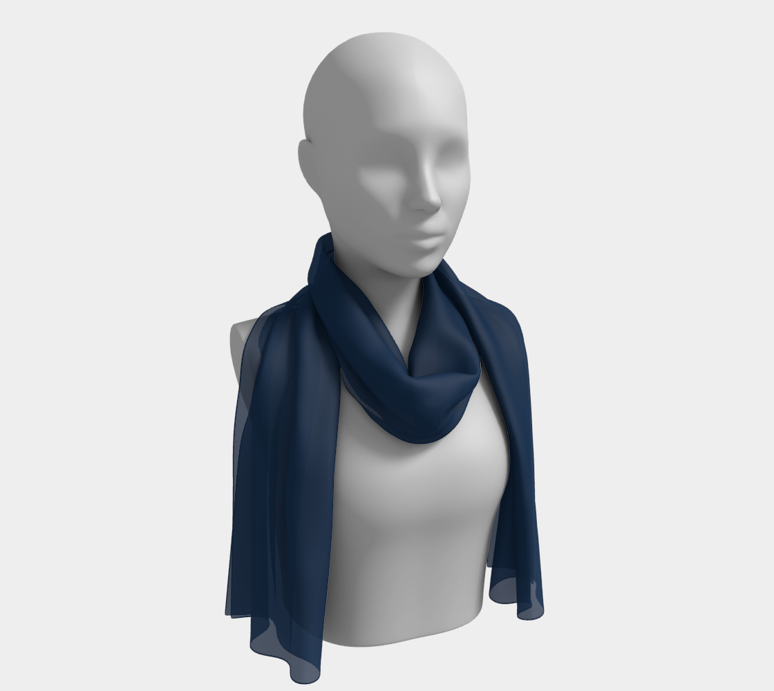 In the Navy Long Scarf