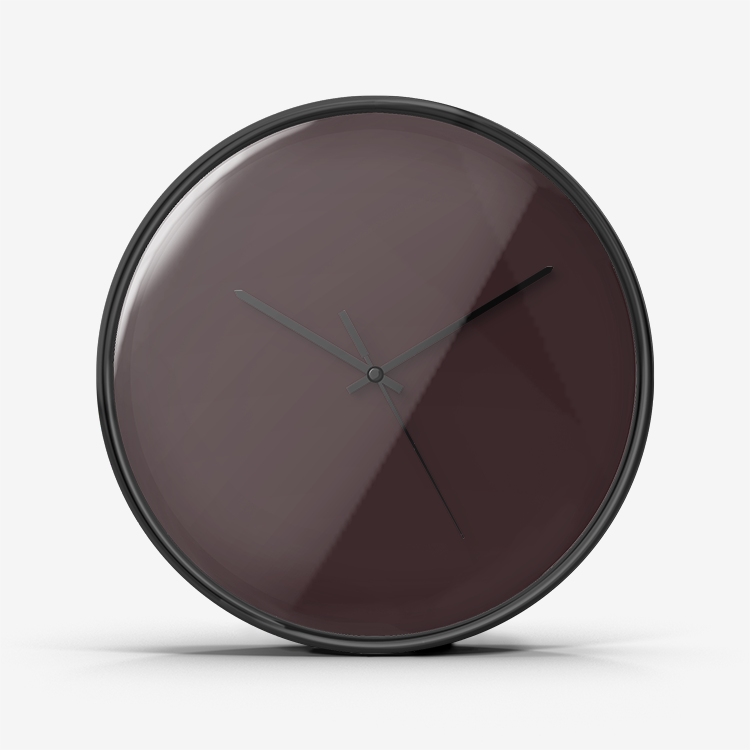 Chocolate Brown Numberless Silent Wall Clock