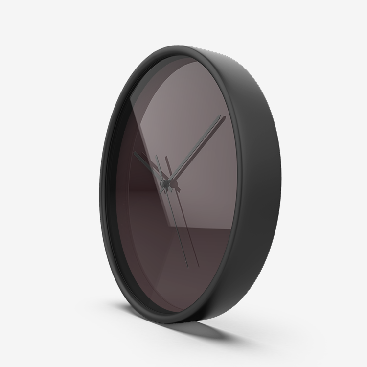 Chocolate Brown Numberless Silent Wall Clock