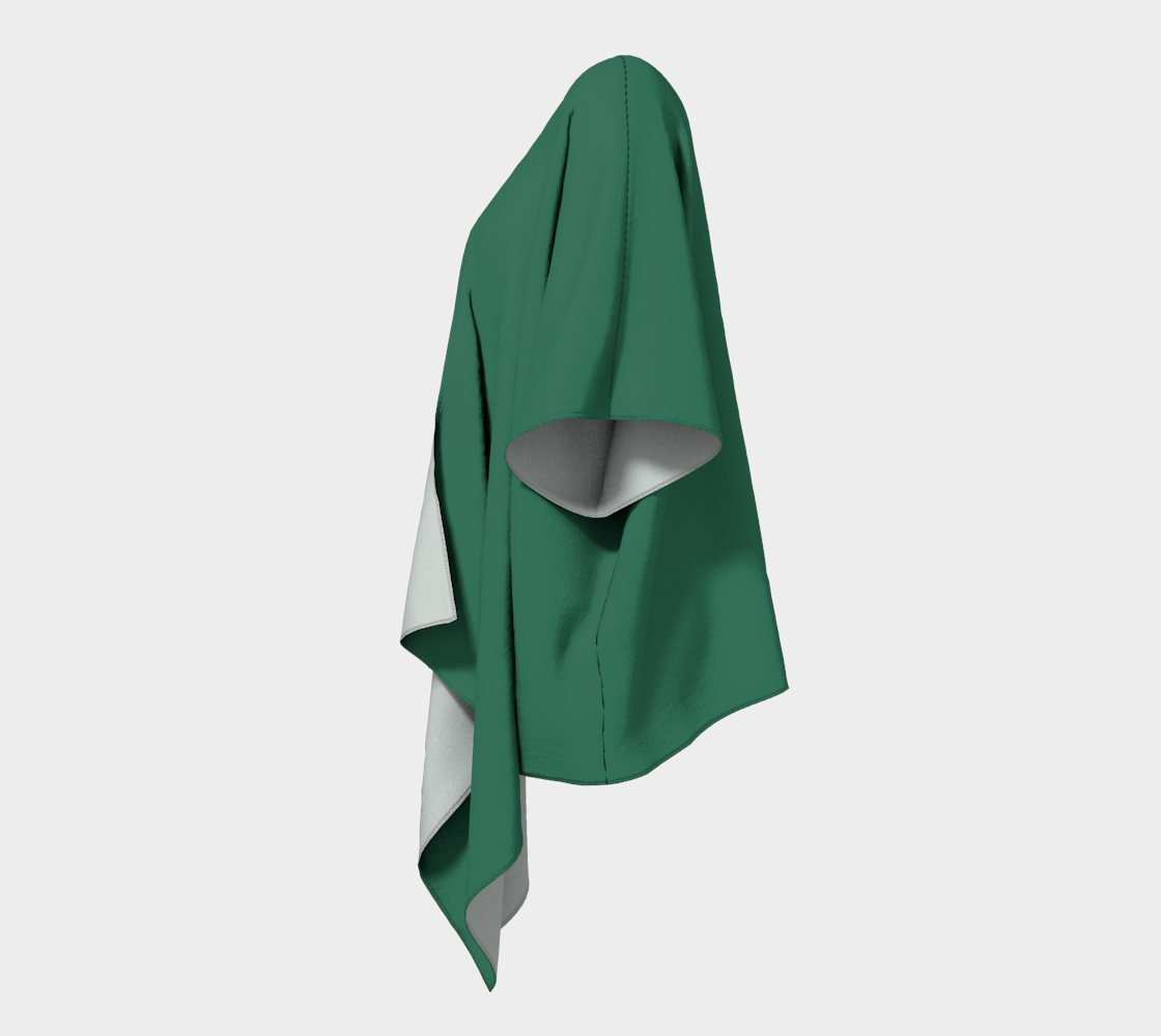 Bright Green Draped Kimono