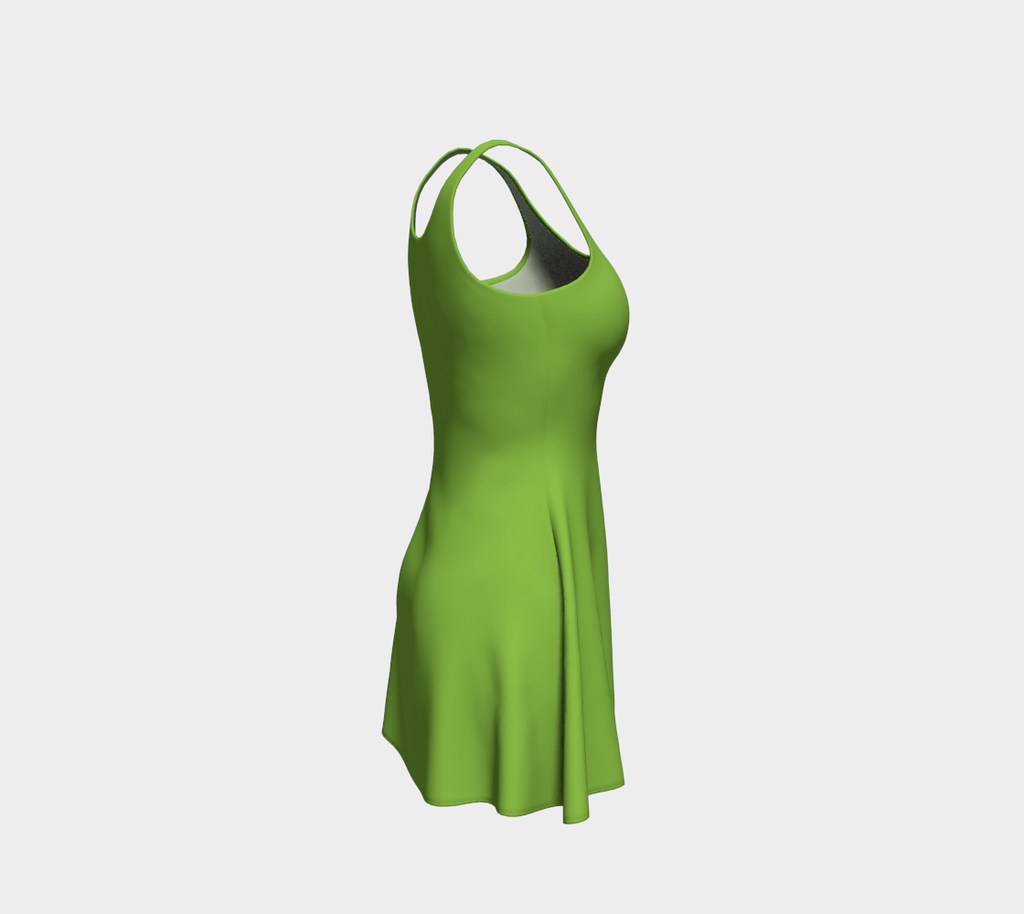 Green Grass Flare Dress