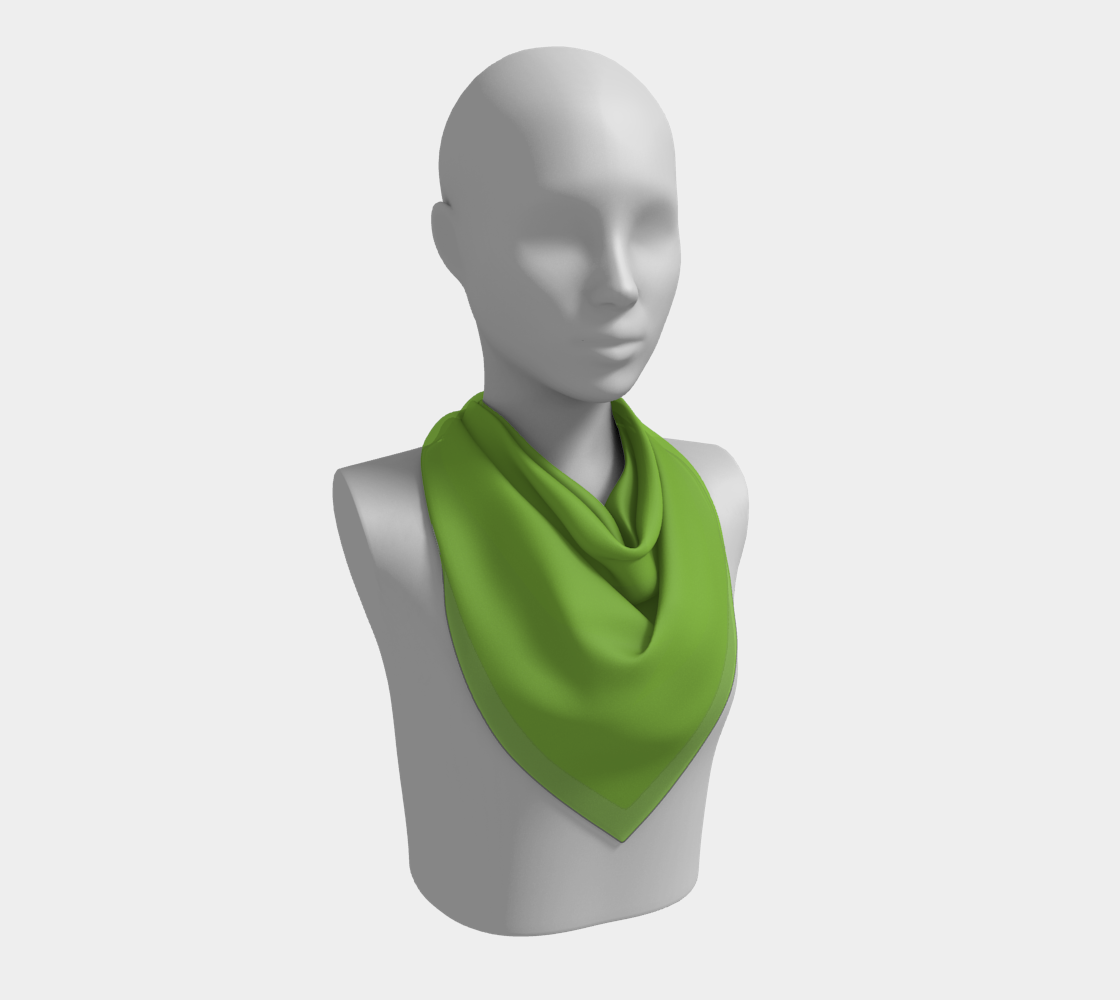 Green Grass Luxury Silk Scarf