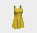 Butter Yellow Flare Dress