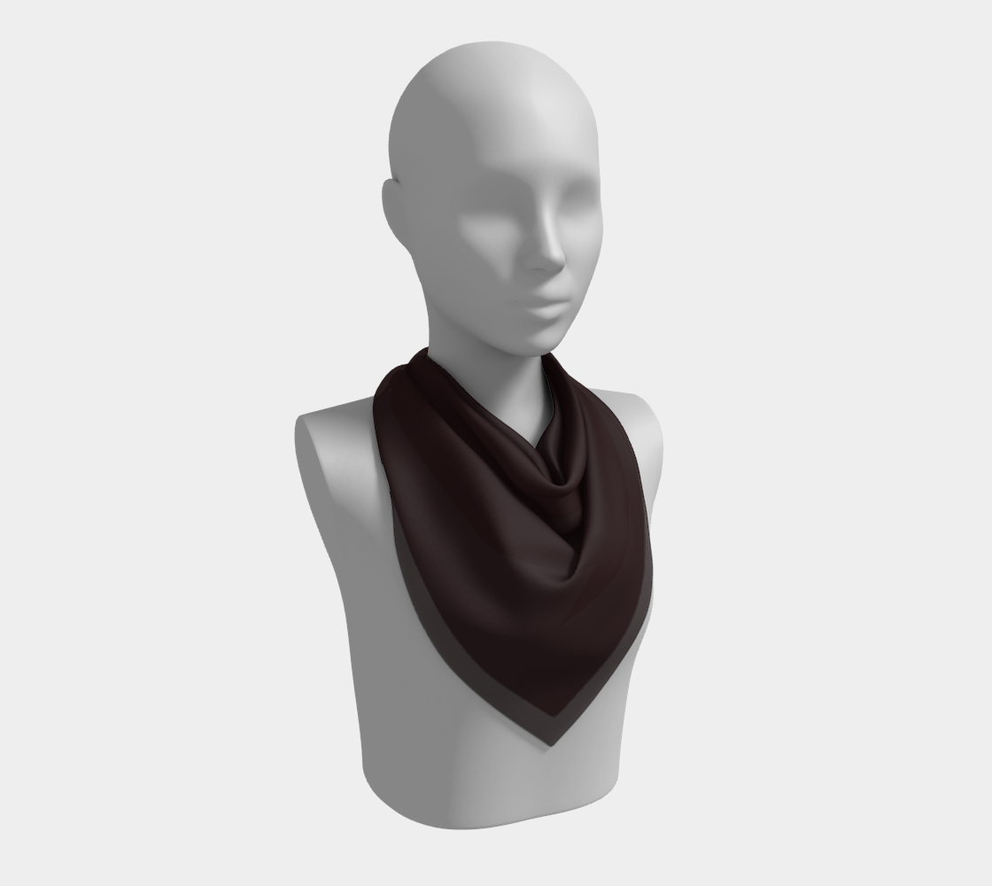 Chocolate Brown Square Scarf