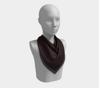 Chocolate Brown Luxury Silk Scarf Square