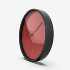 Cherry Red Numberless Silent Wall Clock