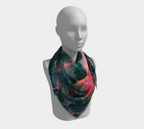 Feel the Borboleta Splash Print Square Scarf