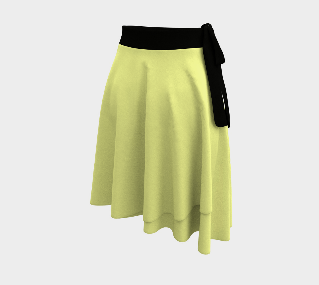 Butter Yellow Wrap Skirt