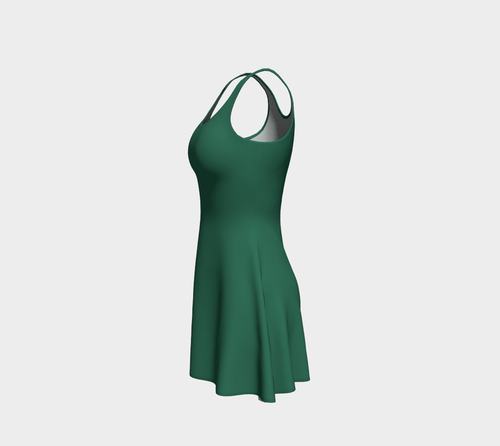 Bright Green Flare Dress