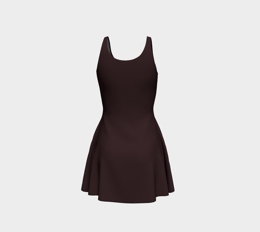 Chocolate Brown Flare Dress