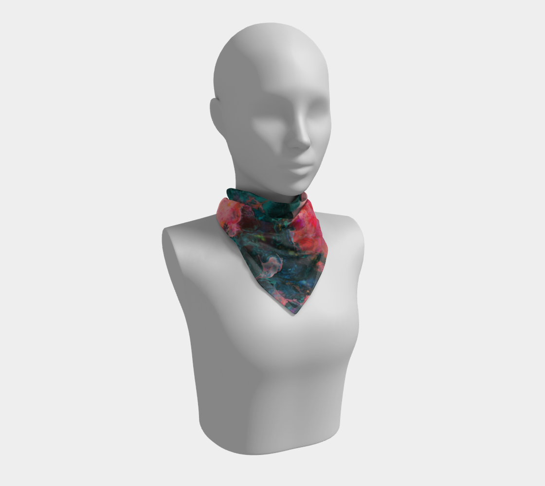 Feel the Borboleta Splash Print Square Scarf
