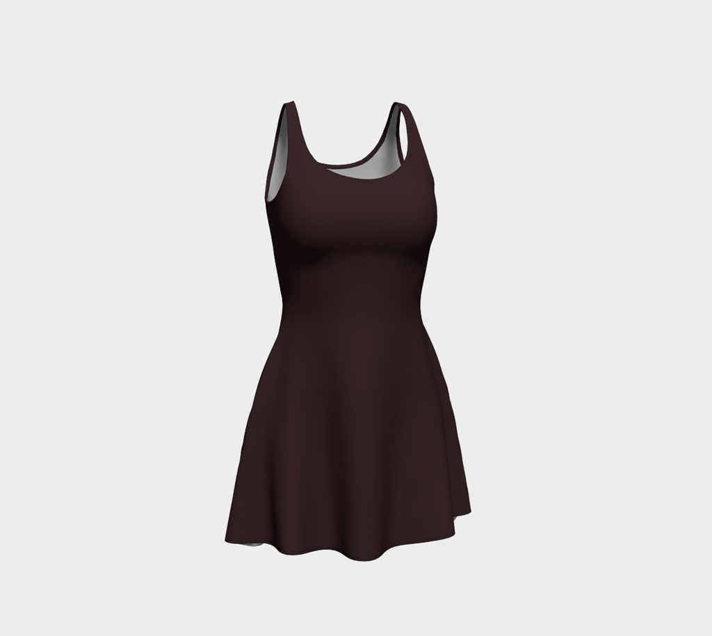 Chocolate Brown Flare Dress