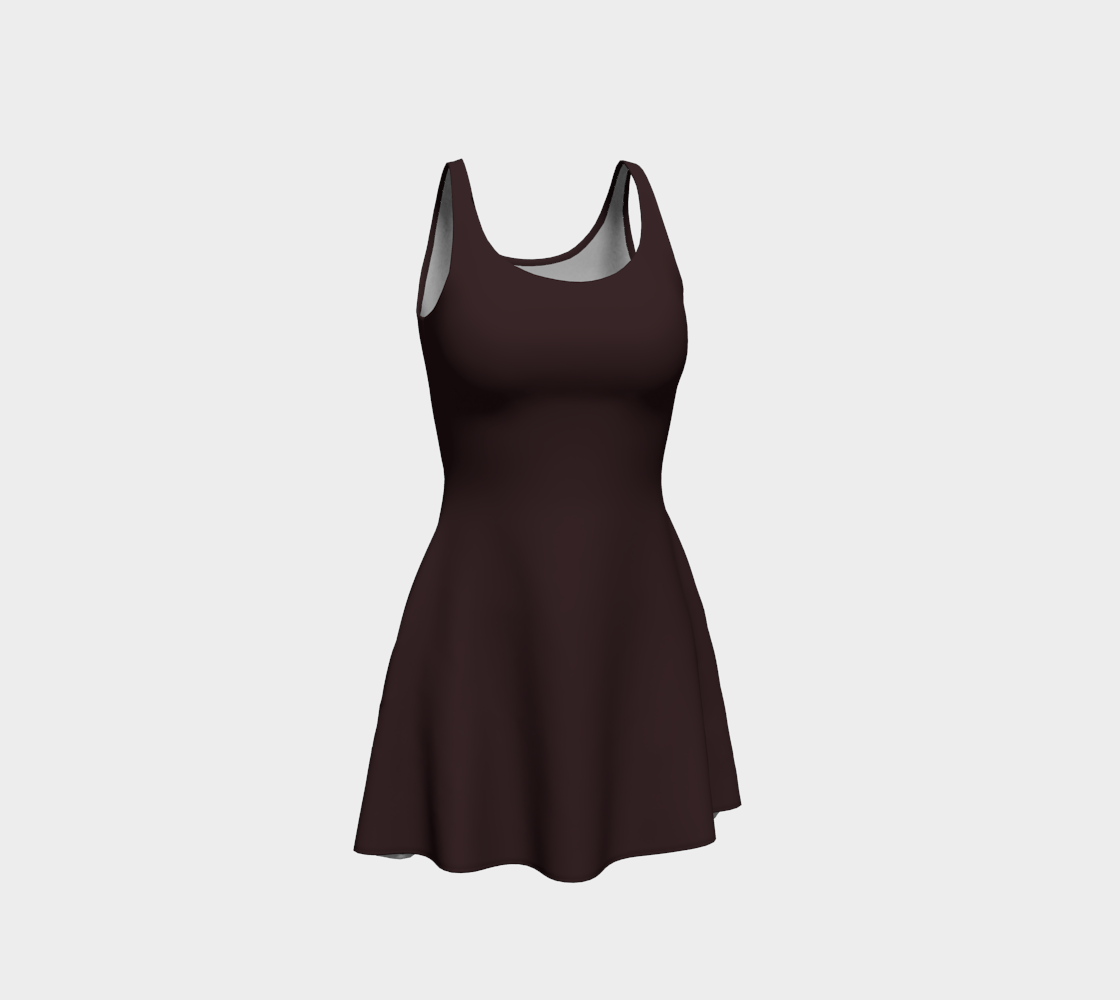 Chocolate Brown Flare Dress