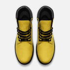 Vegan Suede Boot in Gold Tooth