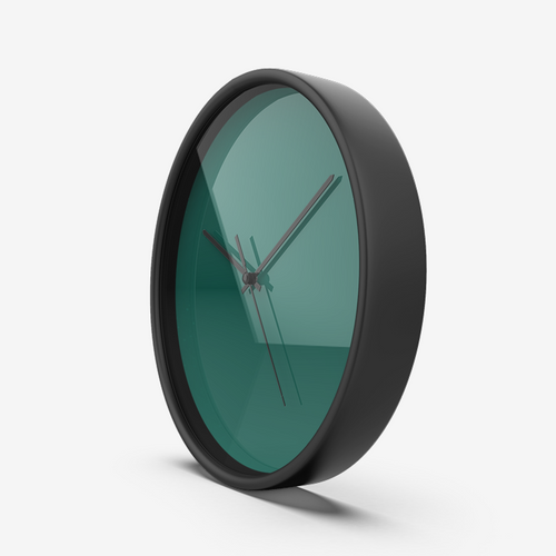 Bright Green Numberless Silent Wall Clock