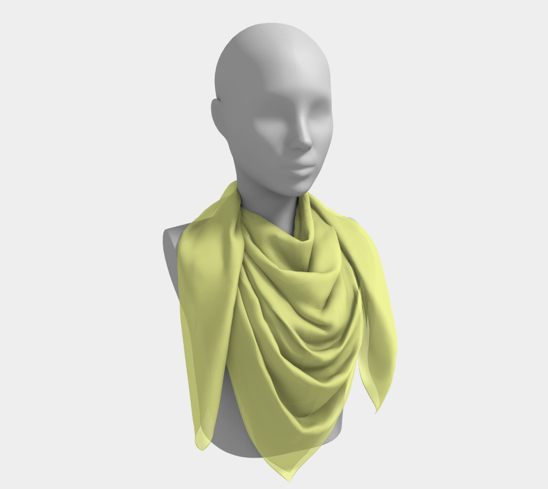 Butter Yellow Luxury Silk Scarf