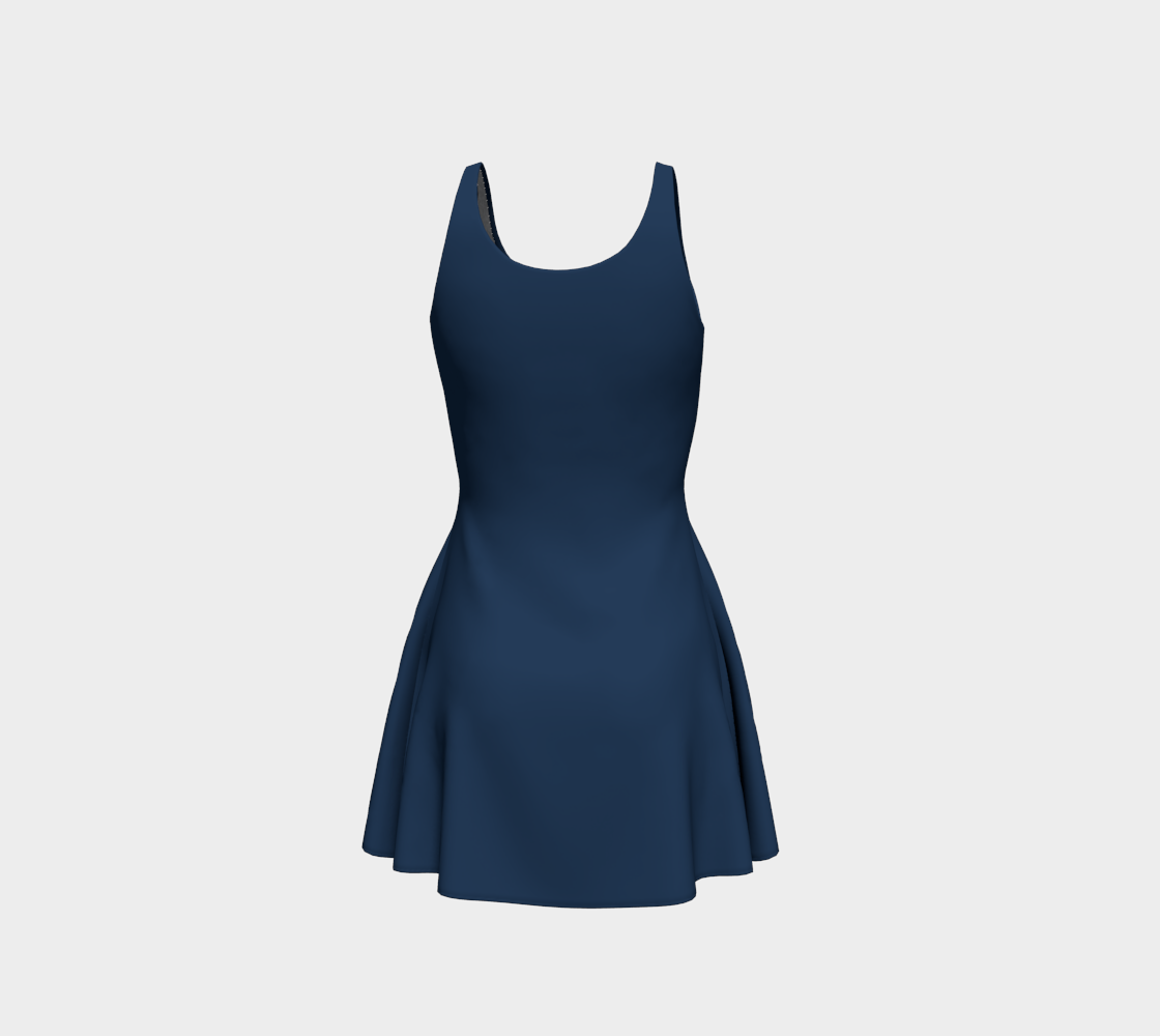 In the Navy Flare Dress