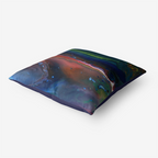 Northern Light Navy Blue Home Goods Premium Hypoallergenic Throw Pillow