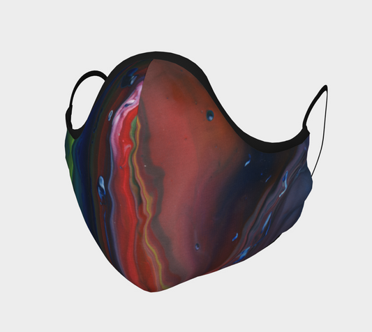 Northern Light Nebula 2-Layer Face Mask