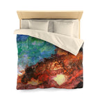 Aura Splash Fire vs Water Microfiber Duvet Cover