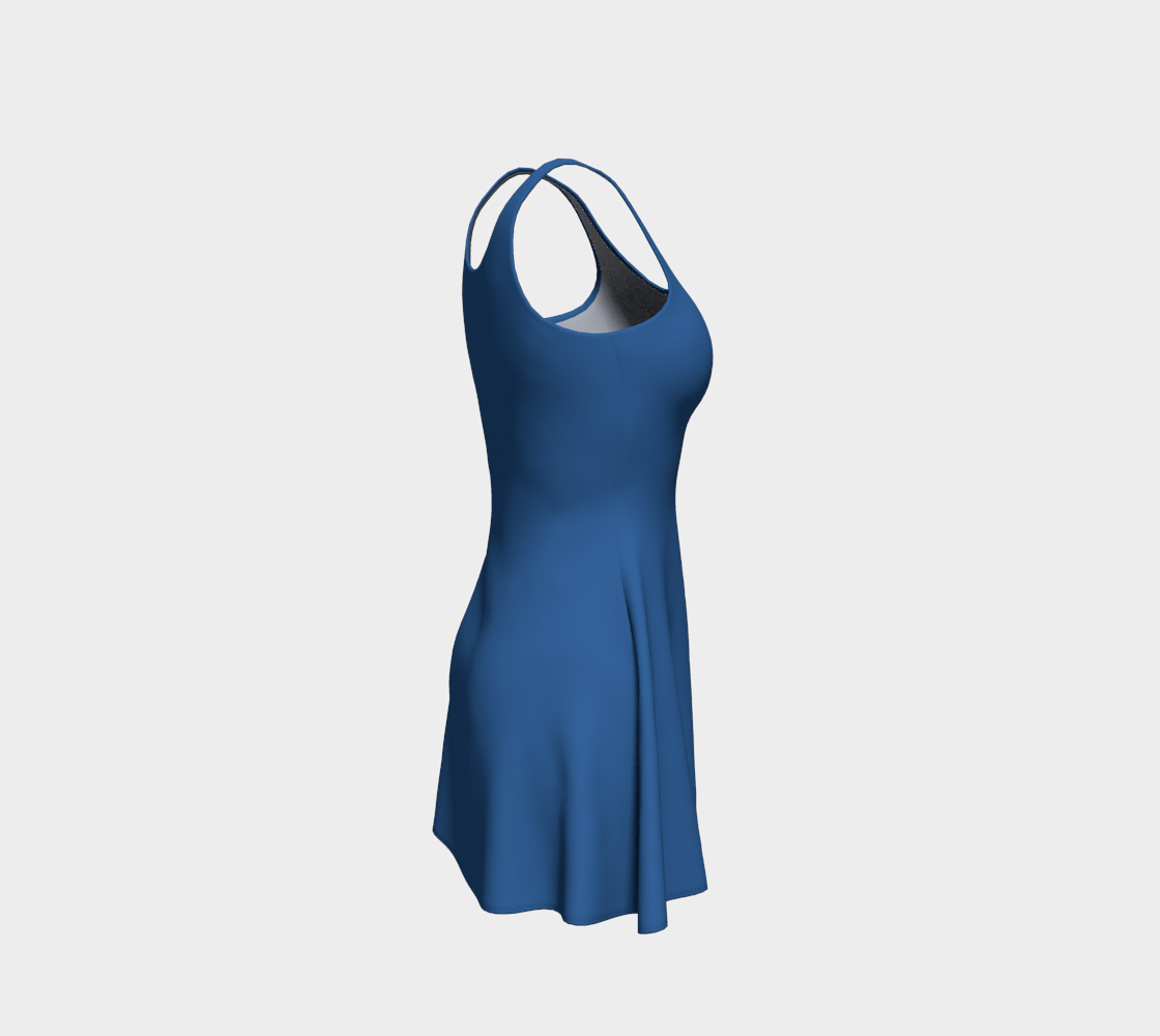 Blue Water Flare Dress