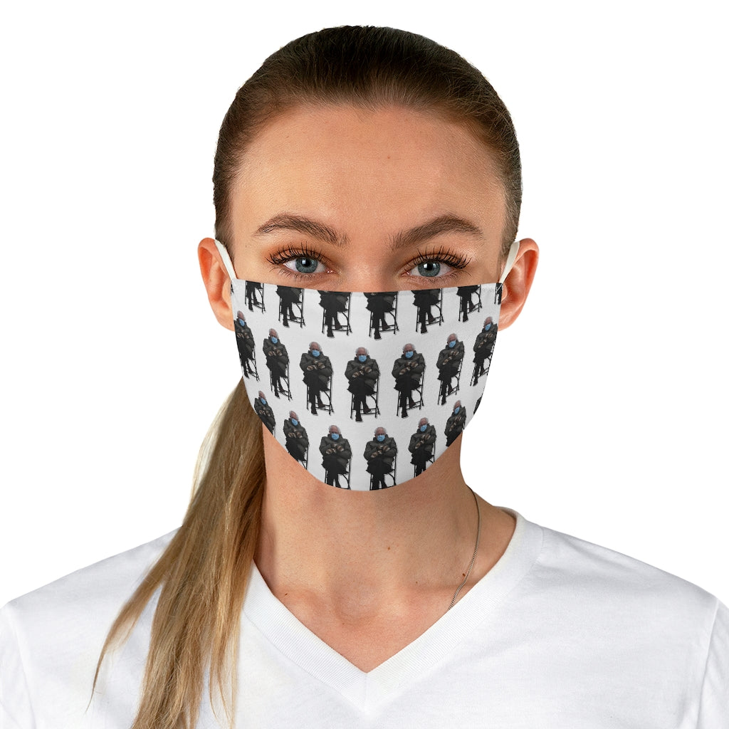 White Multi-Bernie Fabric Face Mask