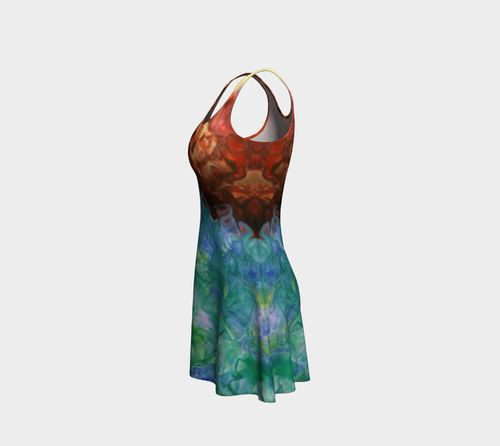 Aura Splash Flare Dress