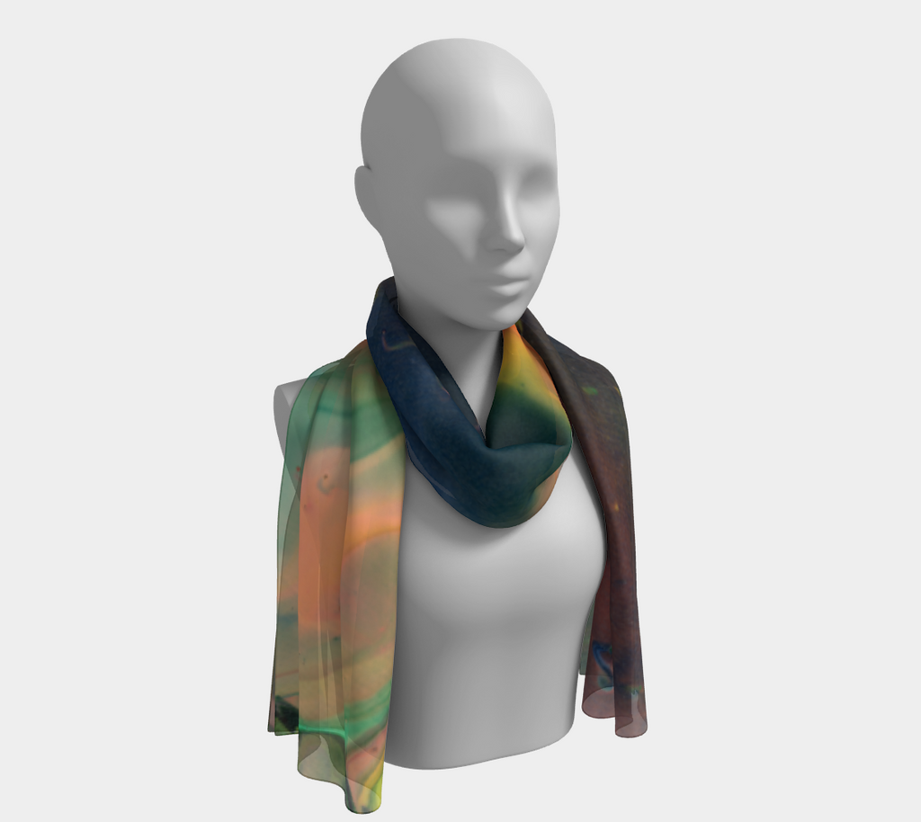 Jazzy Jewels Long Silk Head Scarf