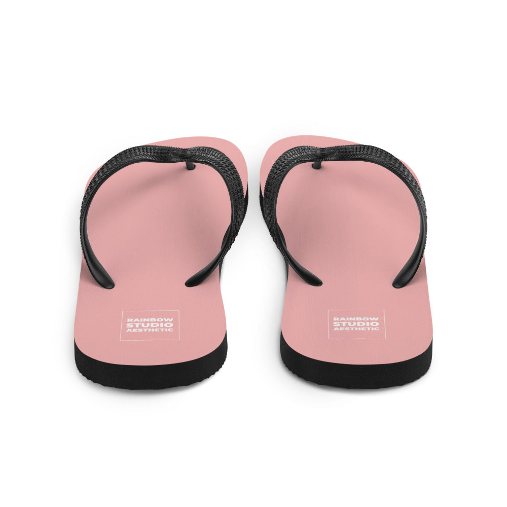 Pink Petal Rainbow Brand Flip-Flops