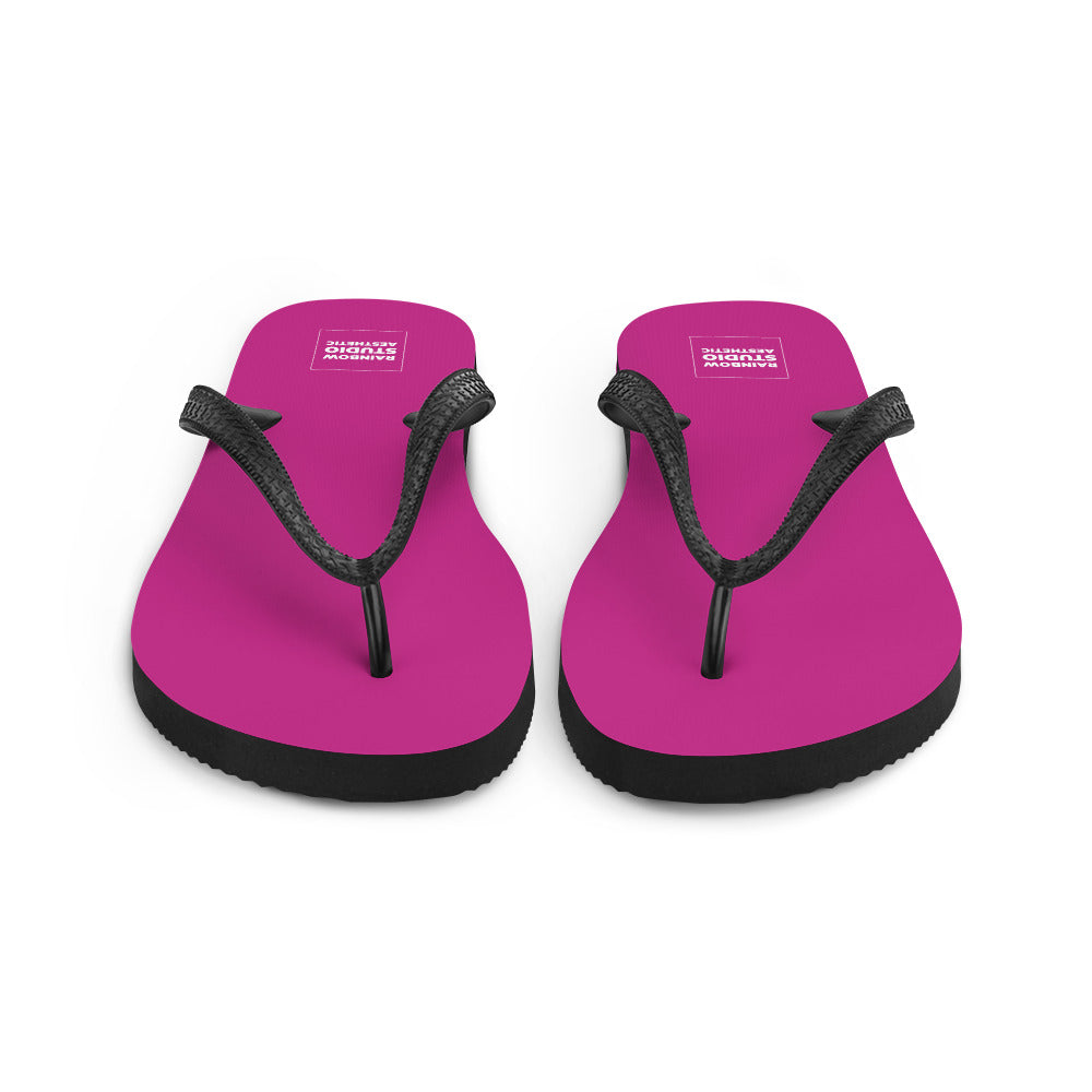 Fabulous Fuchsia Rainbow Brand Flip-Flops