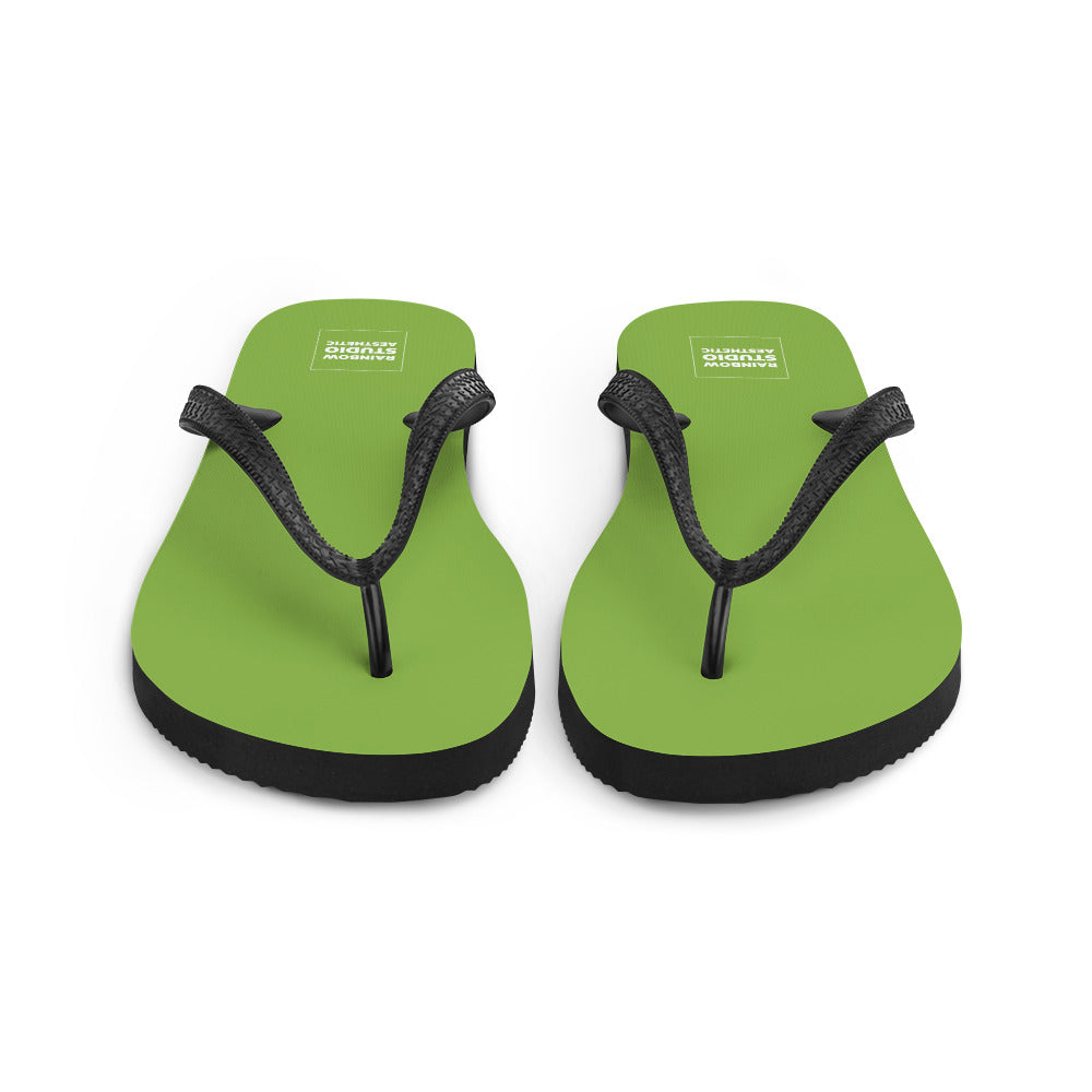 Green Grass Rainbow Brand Flip-Flops