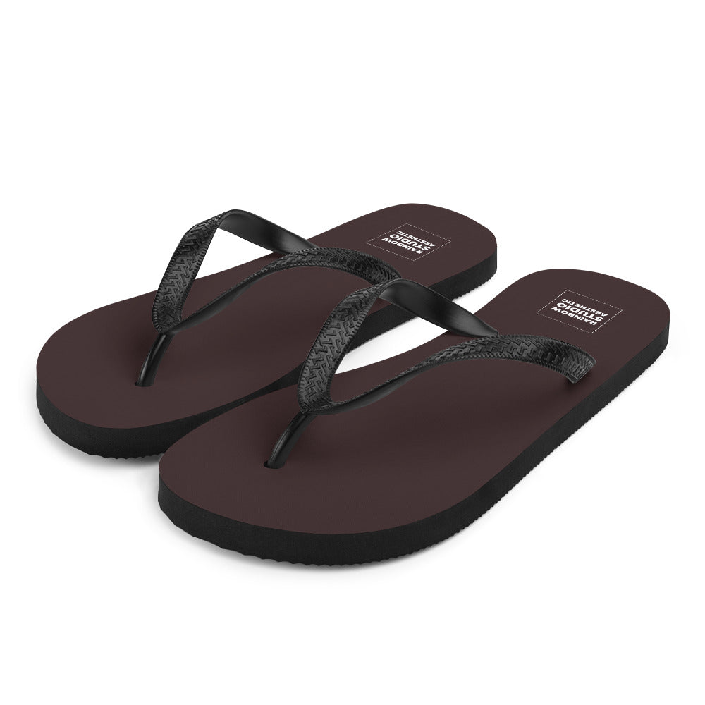 Chocolate Brown Rainbow Brand Flip-Flops