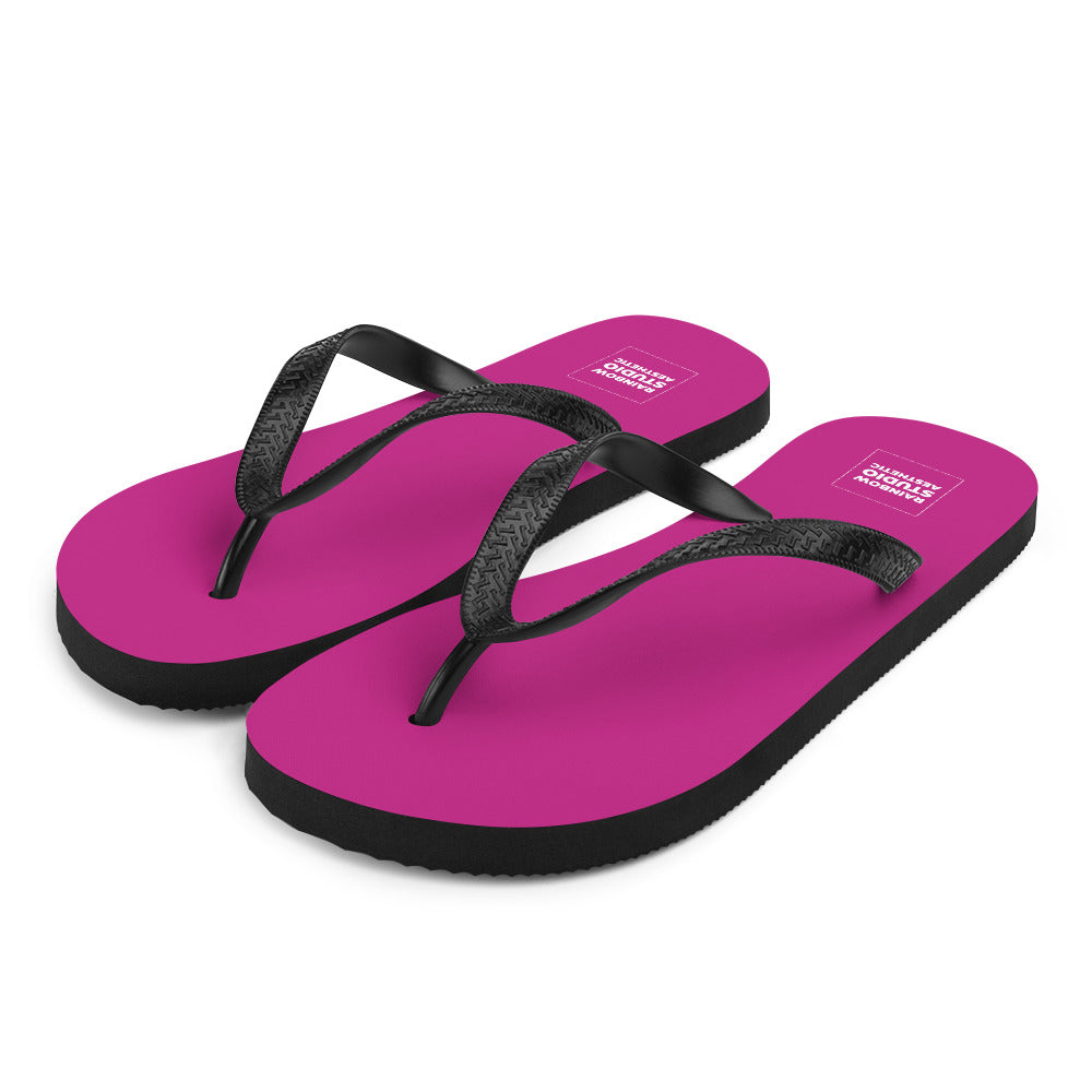 Fabulous Fuchsia Rainbow Brand Flip-Flops